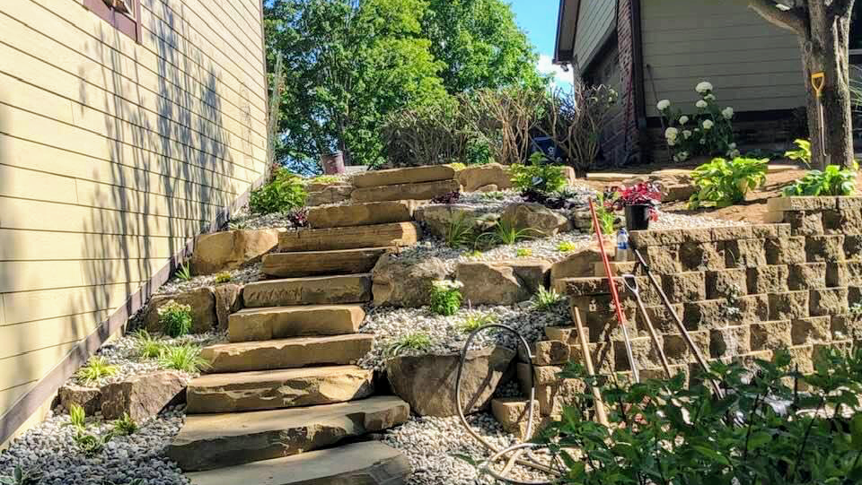 Professional landscaping project by Merino Landscape