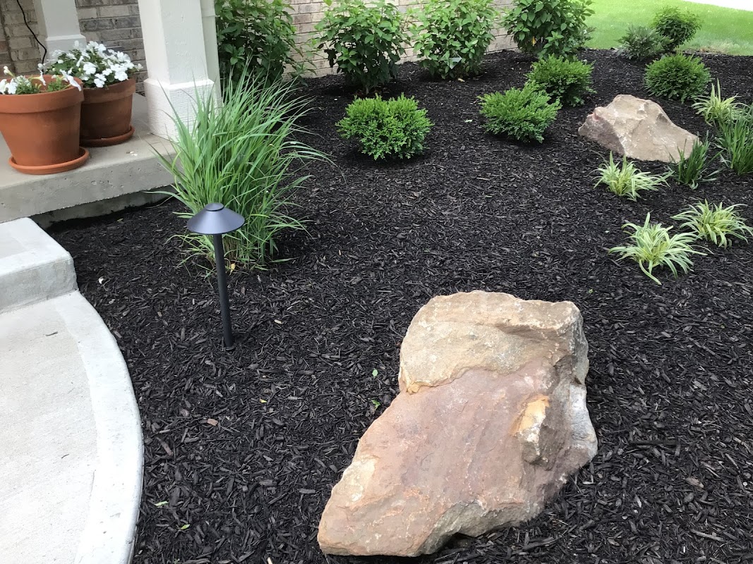 Completed landscaping project